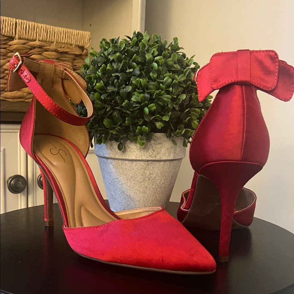 Jessica Simpson Vibrant Red Heels